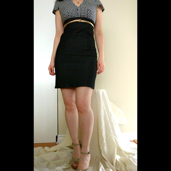 GUESS gingham Jean mini dress size xs/xxs - Picture 1 of 8